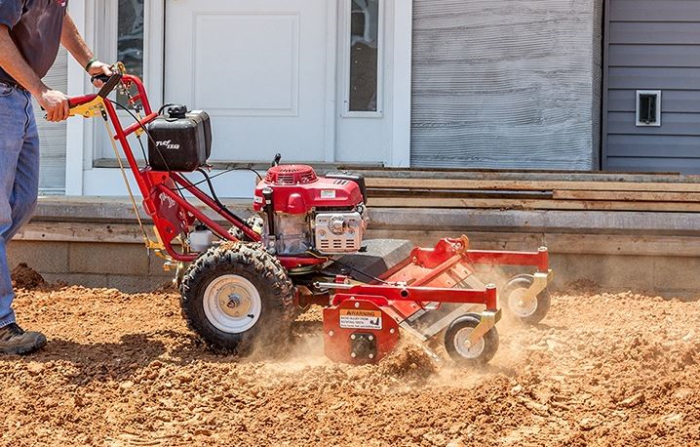 Turf teq cheap power rake
